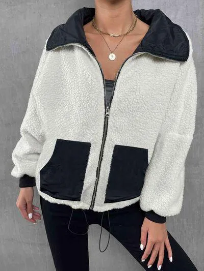Outstanding Warmth Zip Up Fleece Jacket