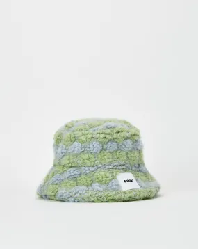 Oversized Knit Puff Bucket Hat