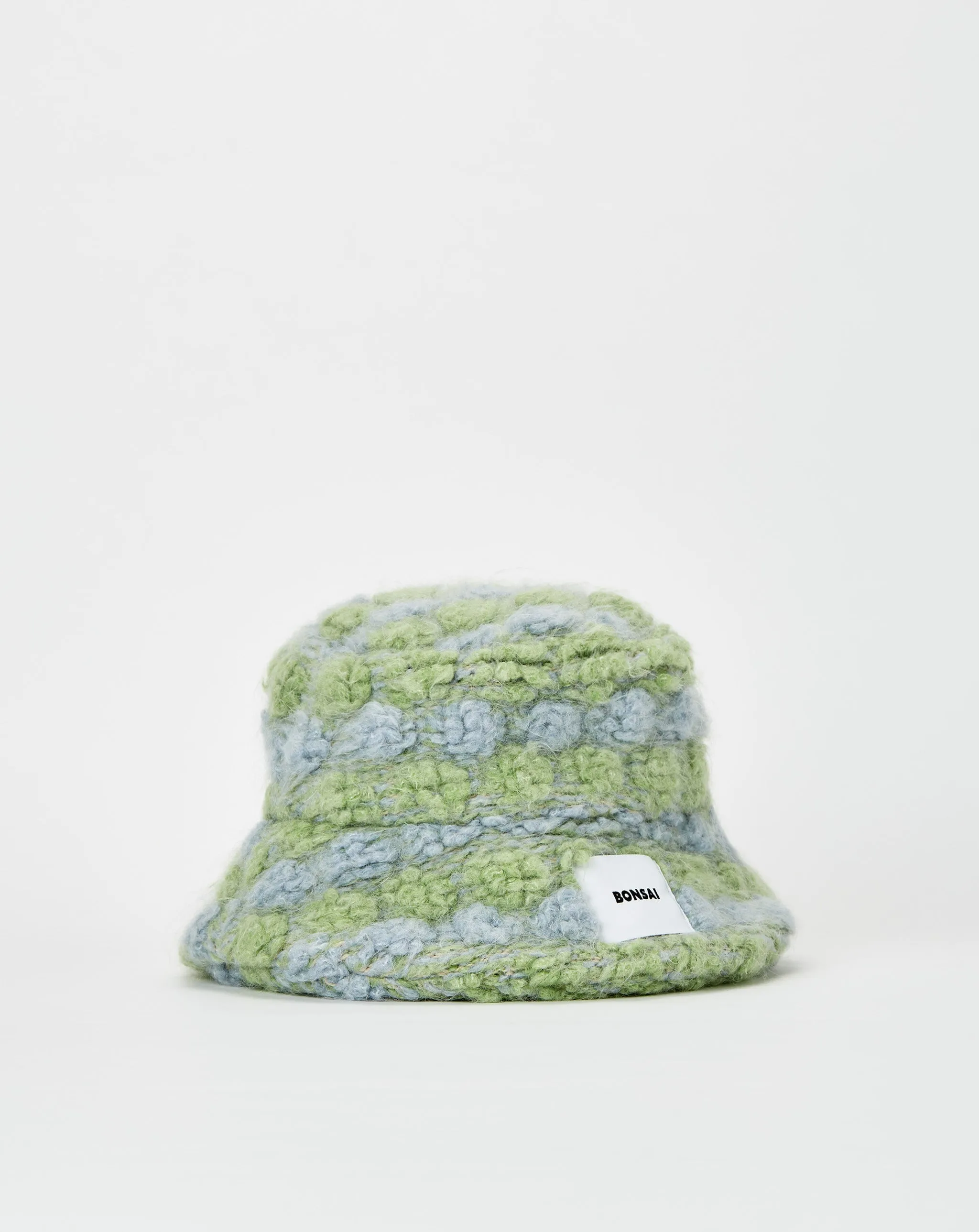 Oversized Knit Puff Bucket Hat