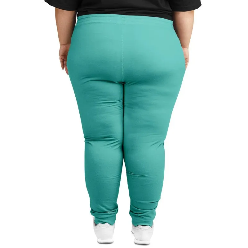 Pastel Blue Cool Green Joggers | Unisex | with PLUS sizes | Bright Pastel Blue Cool Green | C60M0Y30K0
