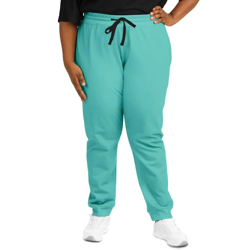 Pastel Blue Cool Green Joggers | Unisex | with PLUS sizes | Bright Pastel Blue Cool Green | C60M0Y30K0