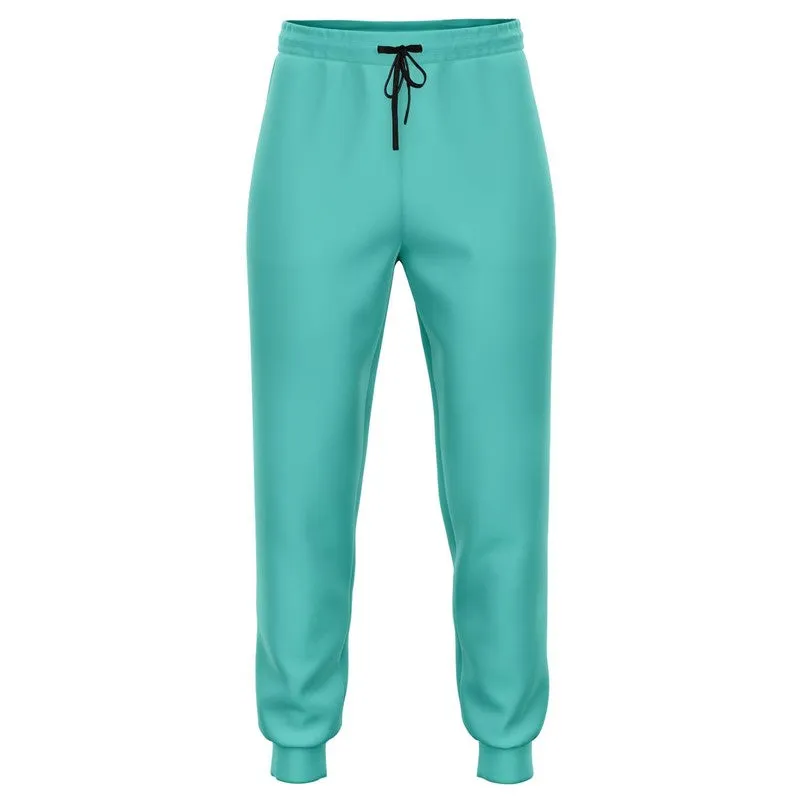 Pastel Blue Cool Green Joggers | Unisex | with PLUS sizes | Bright Pastel Blue Cool Green | C60M0Y30K0