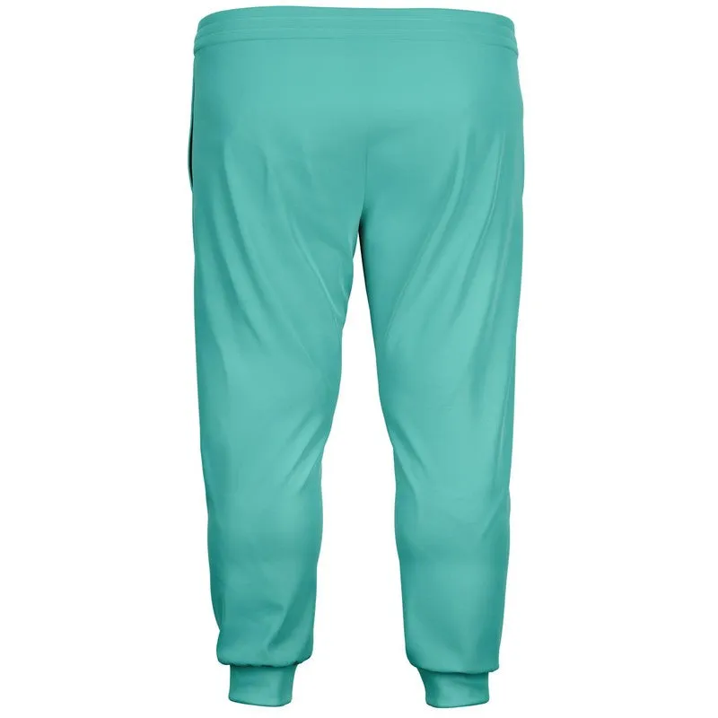 Pastel Blue Cool Green Joggers | Unisex | with PLUS sizes | Bright Pastel Blue Cool Green | C60M0Y30K0