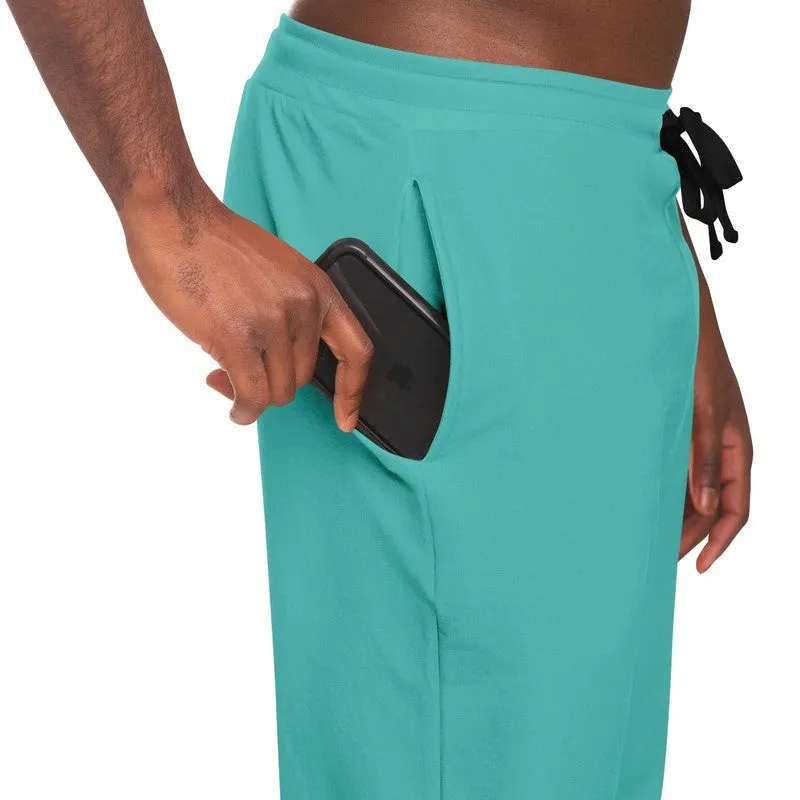 Pastel Blue Cool Green Joggers | Unisex | with PLUS sizes | Bright Pastel Blue Cool Green | C60M0Y30K0