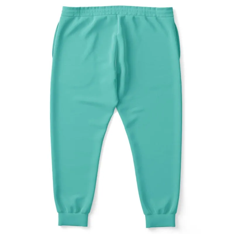 Pastel Blue Cool Green Joggers | Unisex | with PLUS sizes | Bright Pastel Blue Cool Green | C60M0Y30K0
