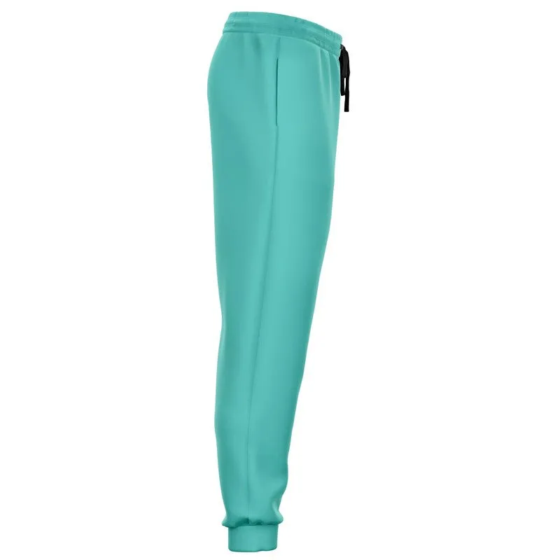 Pastel Blue Cool Green Joggers | Unisex | with PLUS sizes | Bright Pastel Blue Cool Green | C60M0Y30K0