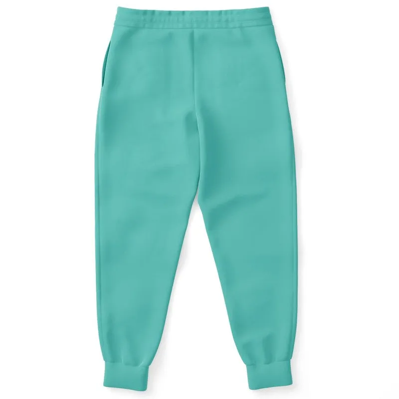 Pastel Blue Cool Green Joggers | Unisex | with PLUS sizes | Bright Pastel Blue Cool Green | C60M0Y30K0