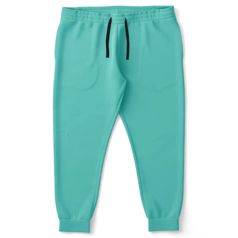 Pastel Blue Cool Green Joggers | Unisex | with PLUS sizes | Bright Pastel Blue Cool Green | C60M0Y30K0