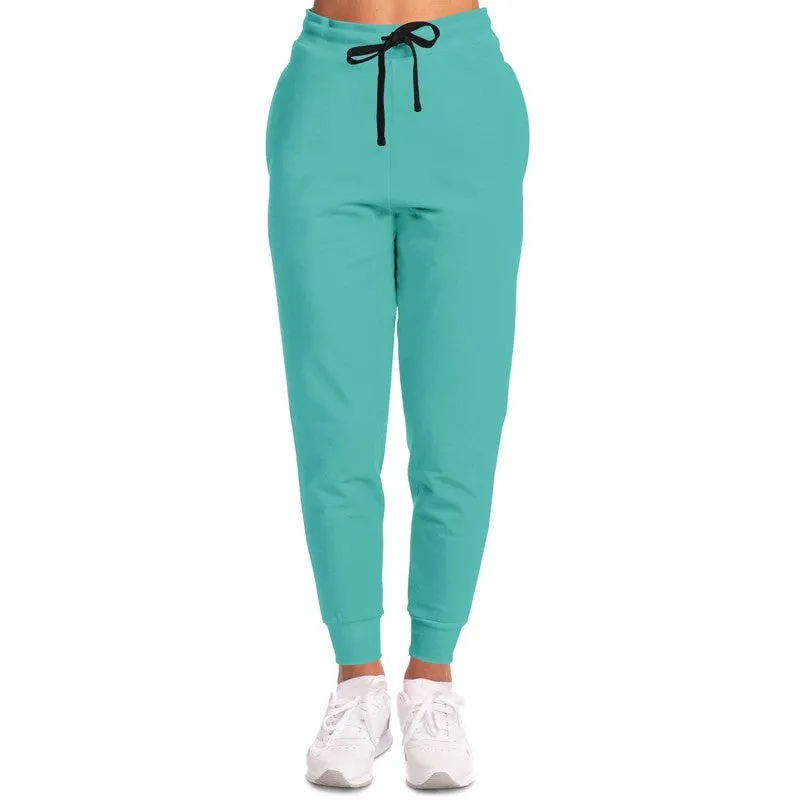 Pastel Blue Cool Green Joggers | Unisex | with PLUS sizes | Bright Pastel Blue Cool Green | C60M0Y30K0