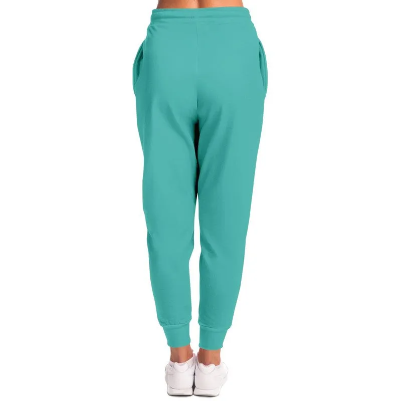 Pastel Blue Cool Green Joggers | Unisex | with PLUS sizes | Bright Pastel Blue Cool Green | C60M0Y30K0