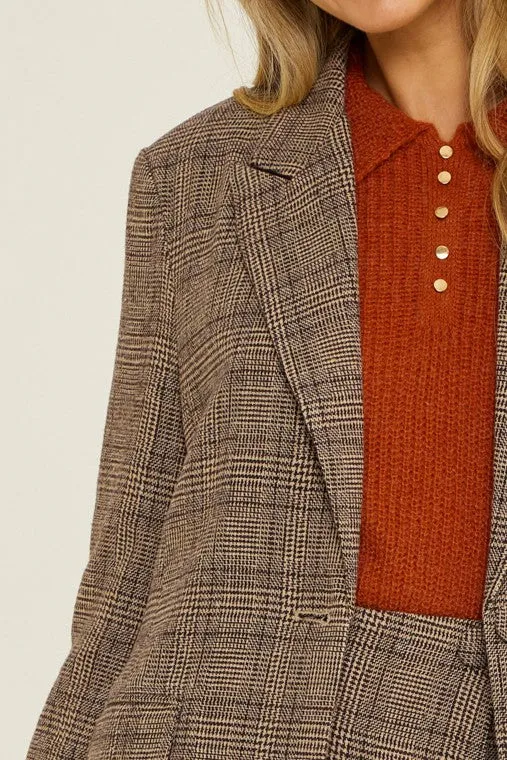 Plaid Blazer