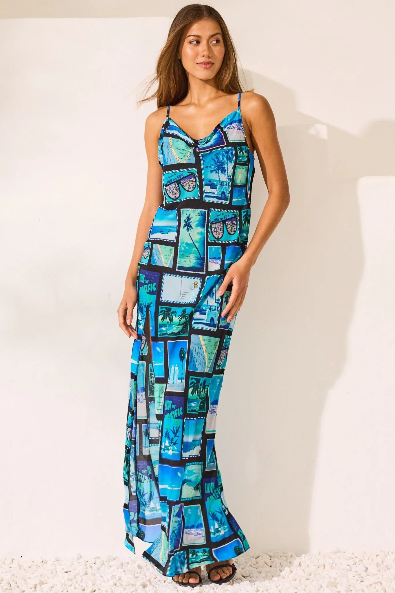 Postcards Slip Dress