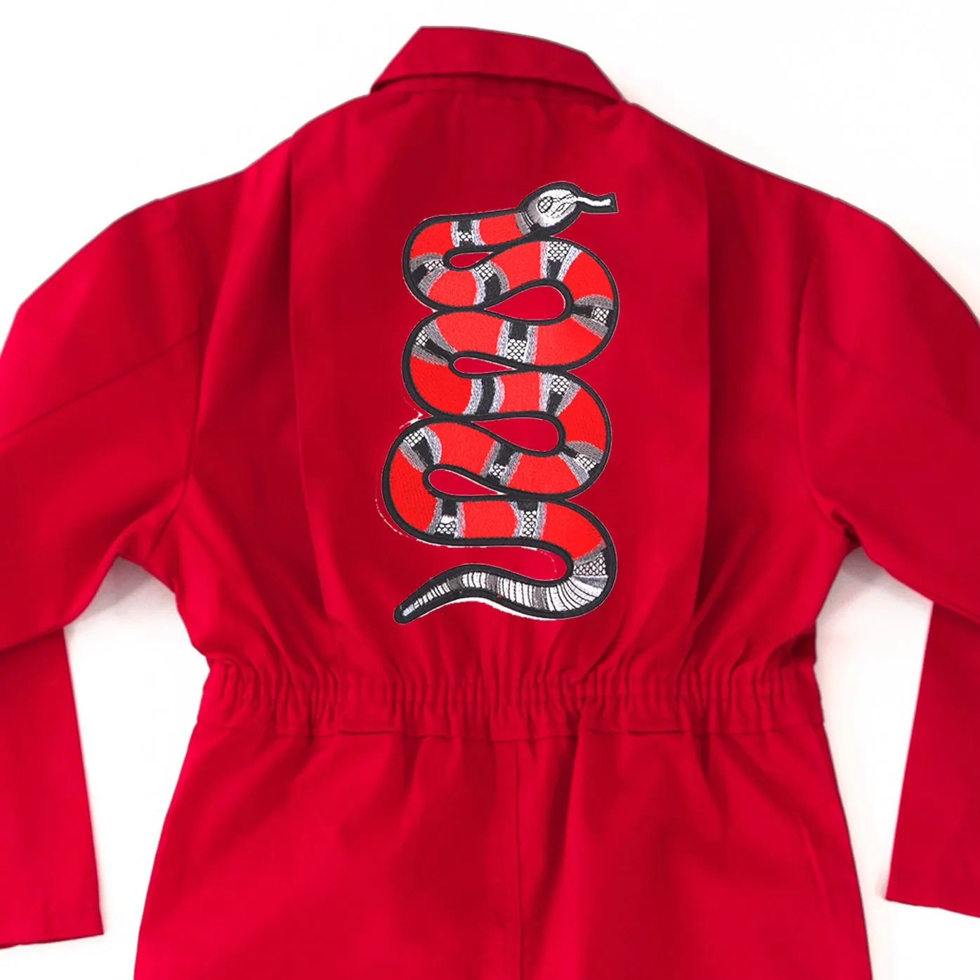 Red Snake Jumpsuit
