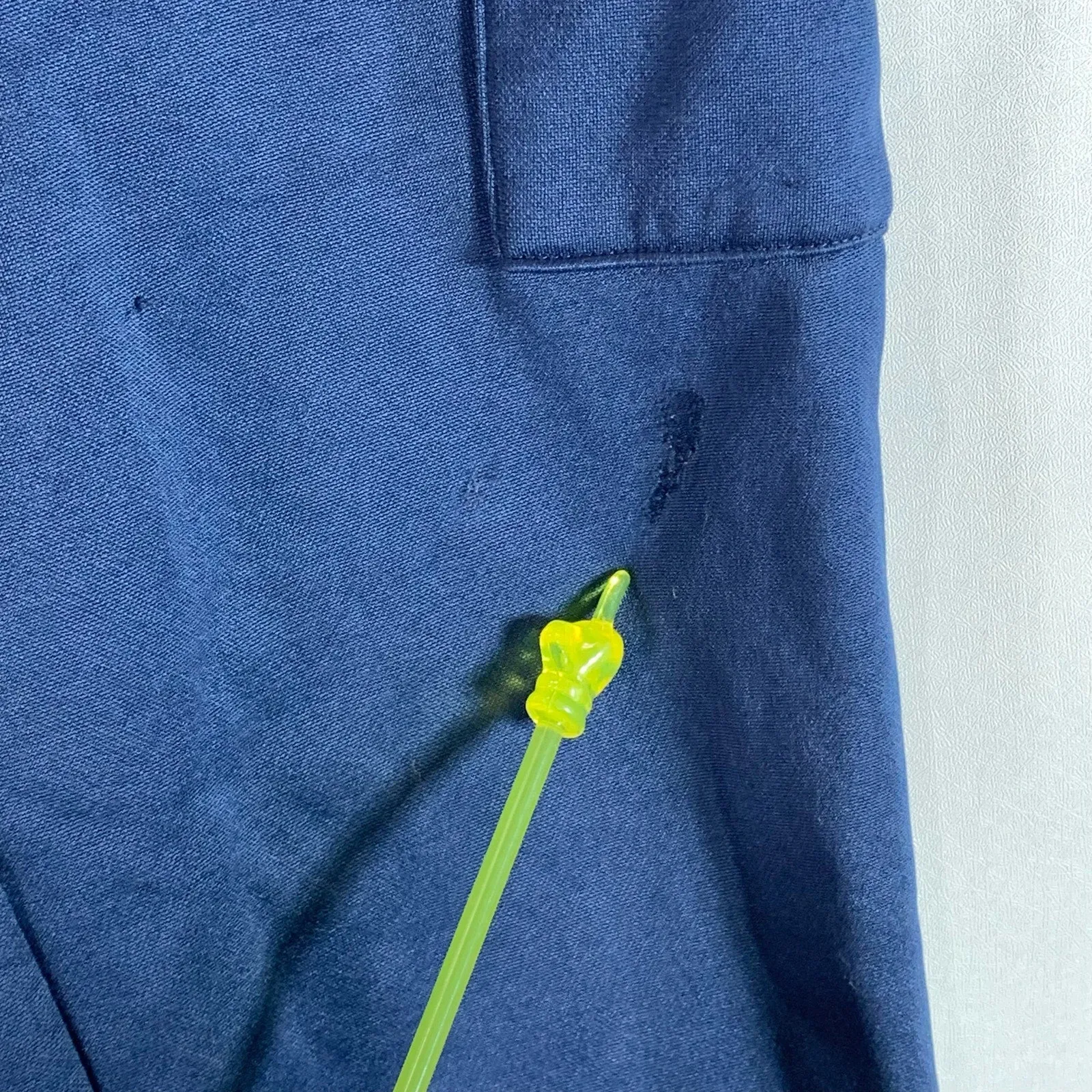 REEBOK Men's Dress Blue Relaxed-Fit Drawstring Cargo Fleece Jogger Pant SZ S