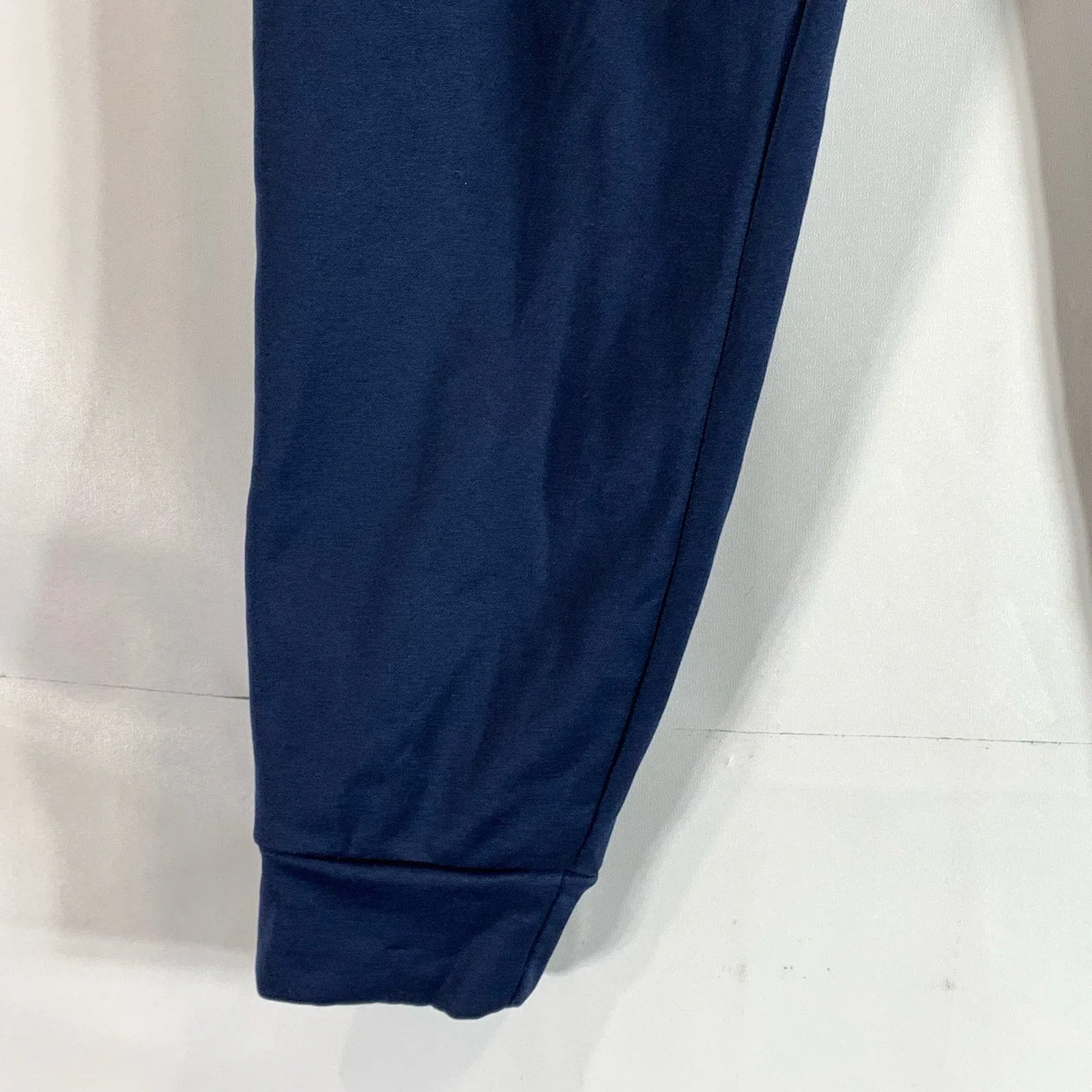 REEBOK Men's Dress Blue Relaxed-Fit Drawstring Cargo Fleece Jogger Pant SZ S