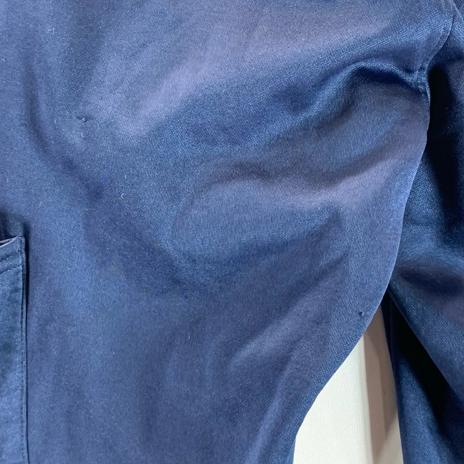 REEBOK Men's Dress Blue Relaxed-Fit Drawstring Cargo Fleece Jogger Pant SZ S