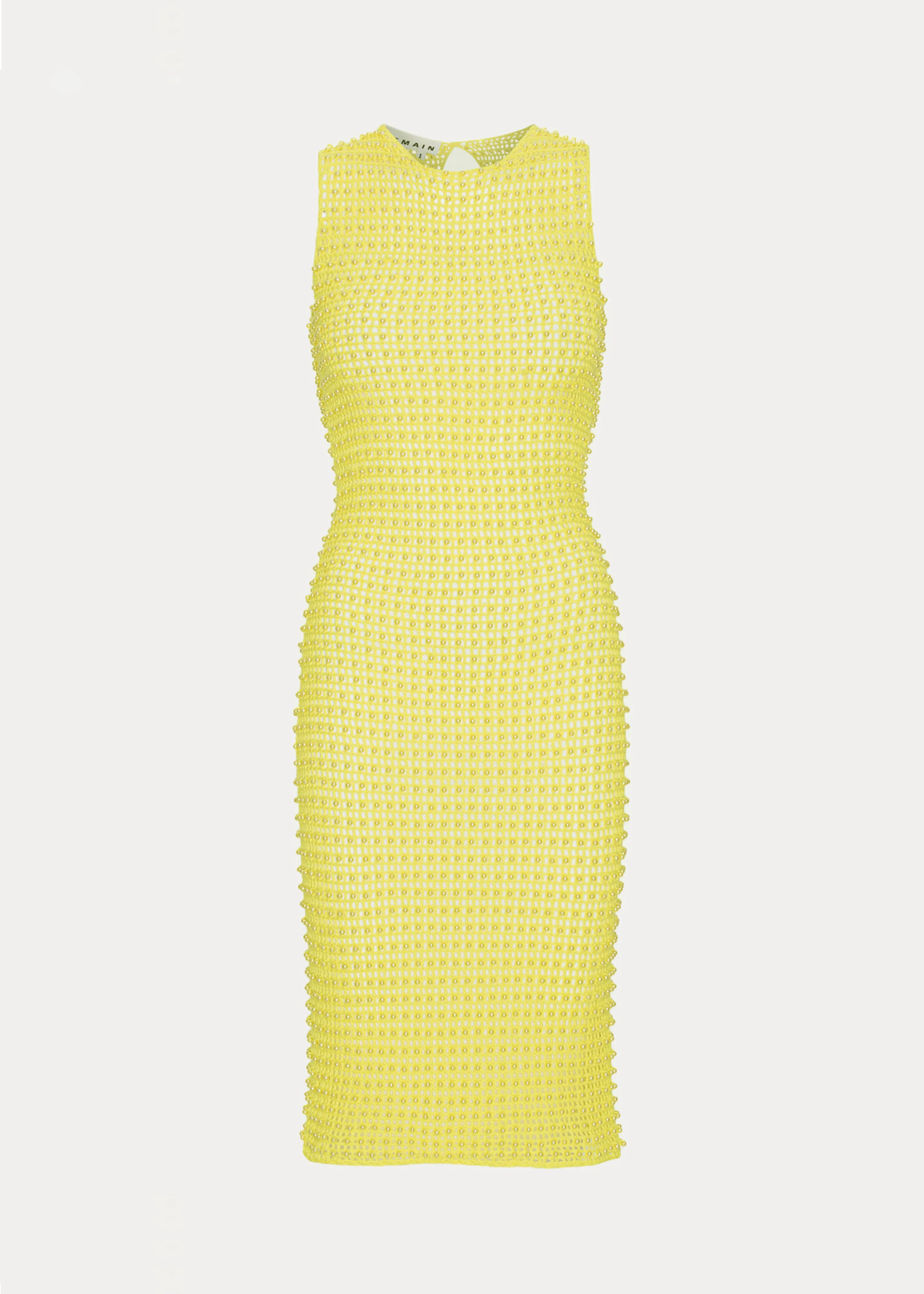 REMAIN Pearl Knit Dress - Banana Cream