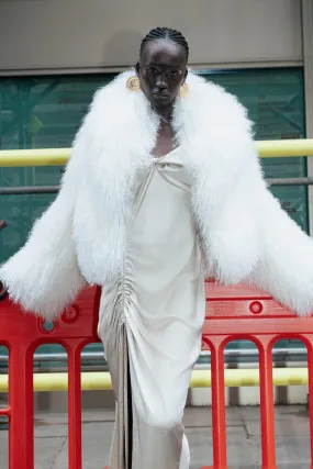 Rene Mongolian Sheep Fur Coat