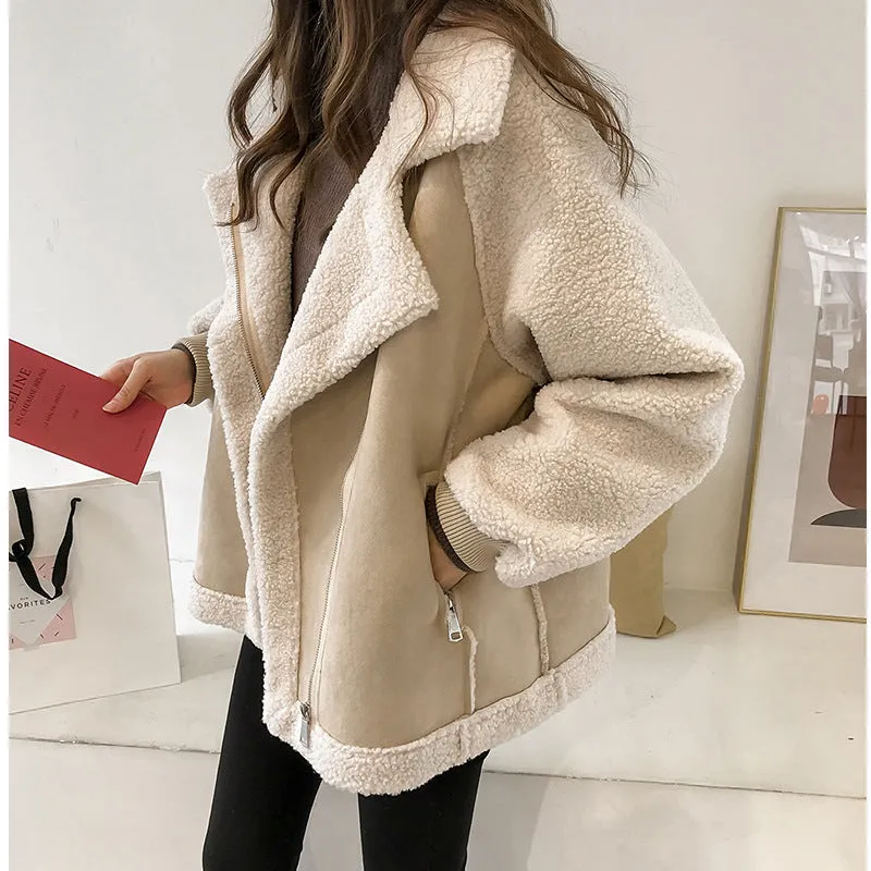 Shearling Zip-Up Jas