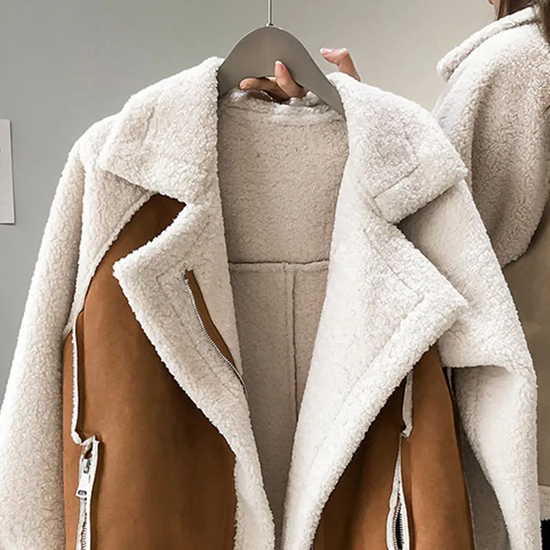 Shearling Zip-Up Jas