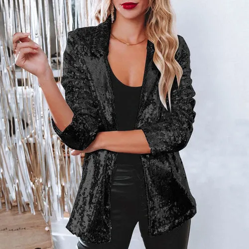 Shimmer Sequin Party Blazer