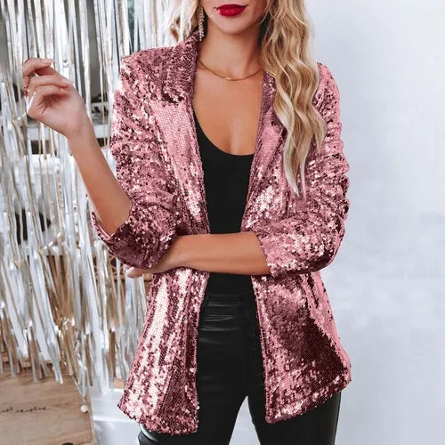 Shimmer Sequin Party Blazer