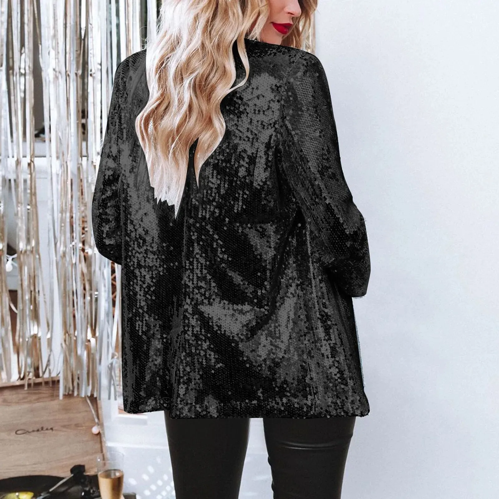 Shimmer Sequin Party Blazer