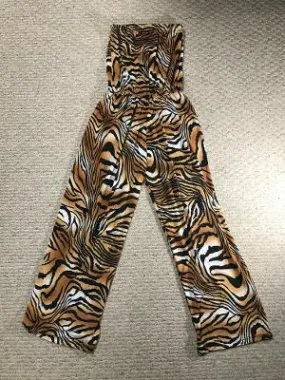 STRAPLESS JUMPSUIT TIGER