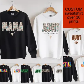 Sweatshirt or tee( lots of patterns) Aunt/mom/CUSTOM