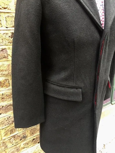 The Relco Classic Black Crombo Overcoat !