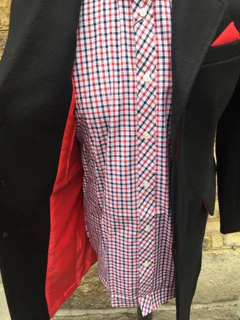 The Relco Classic Black Crombo Overcoat !