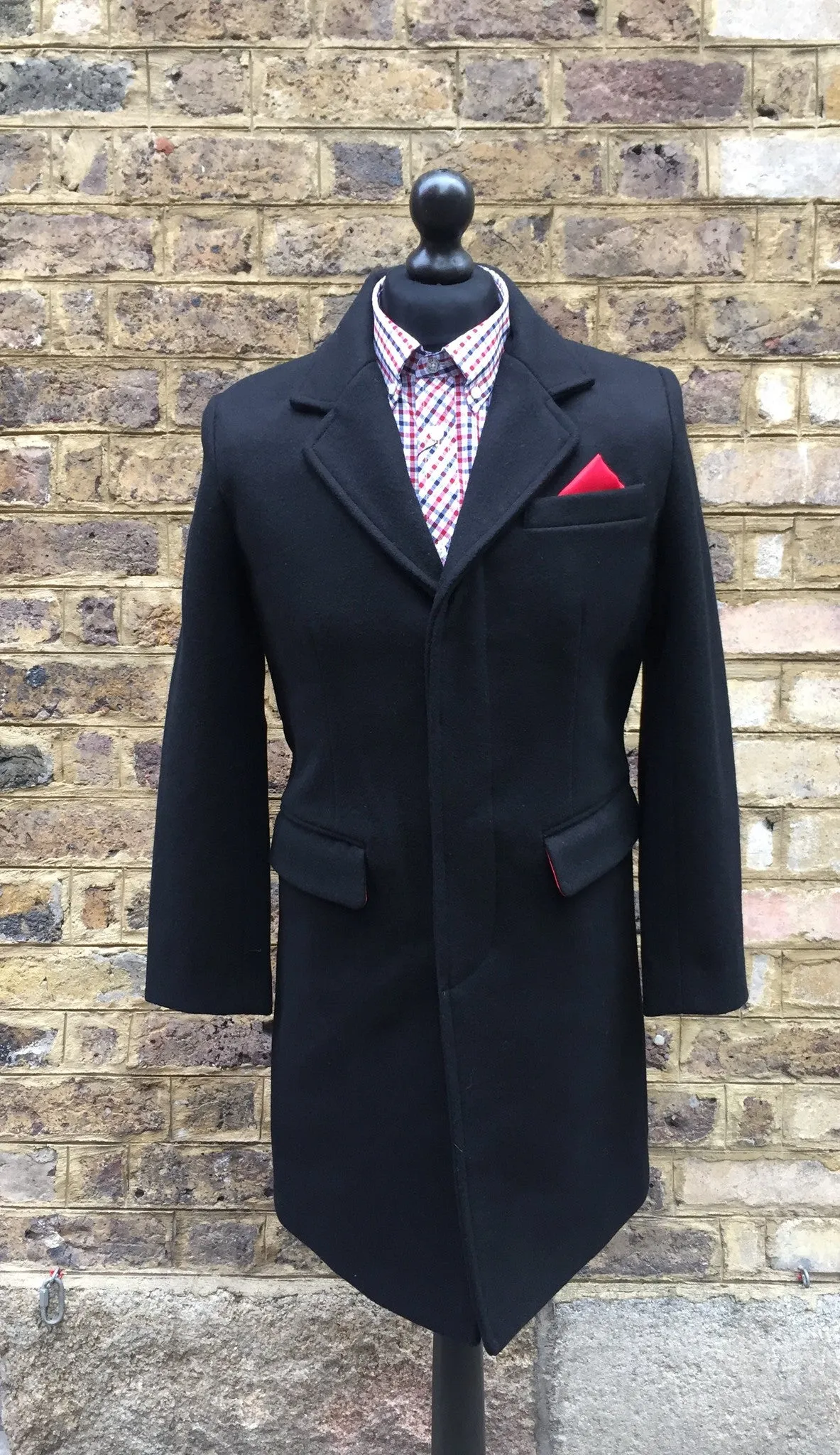 The Relco Classic Black Crombo Overcoat !