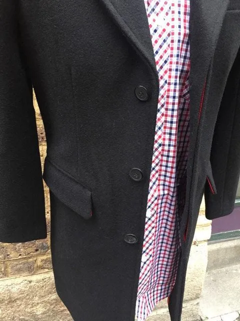 The Relco Classic Black Crombo Overcoat !