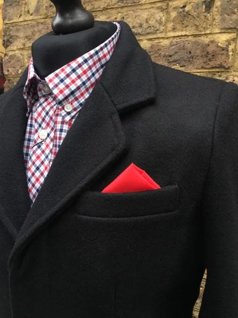 The Relco Classic Black Crombo Overcoat !
