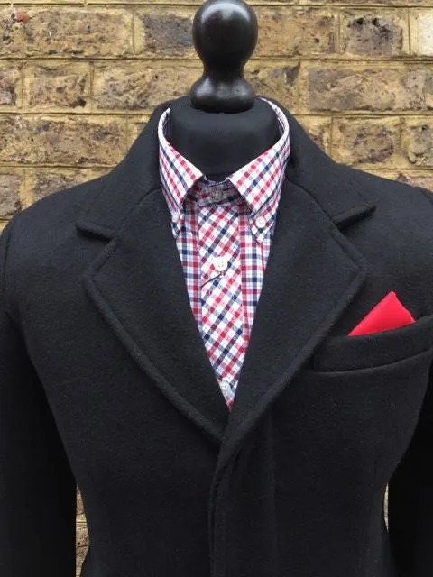 The Relco Classic Black Crombo Overcoat !