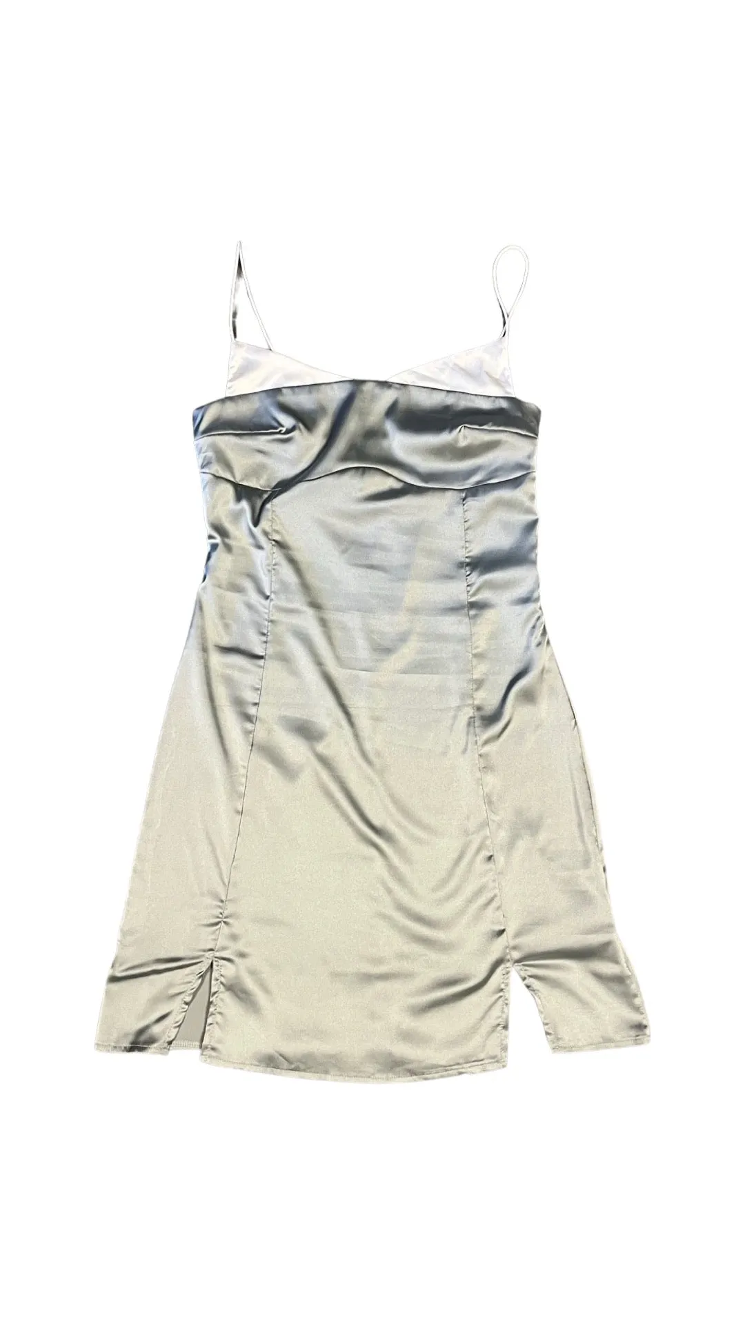 Tuxedo Dress - Silver
