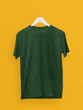 Unisex Bottle Green Acid Wash Oversized T-Shirt