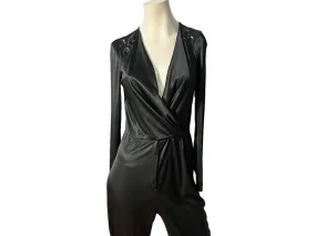 Vintage 70's black Jody slinky jumpsuit M