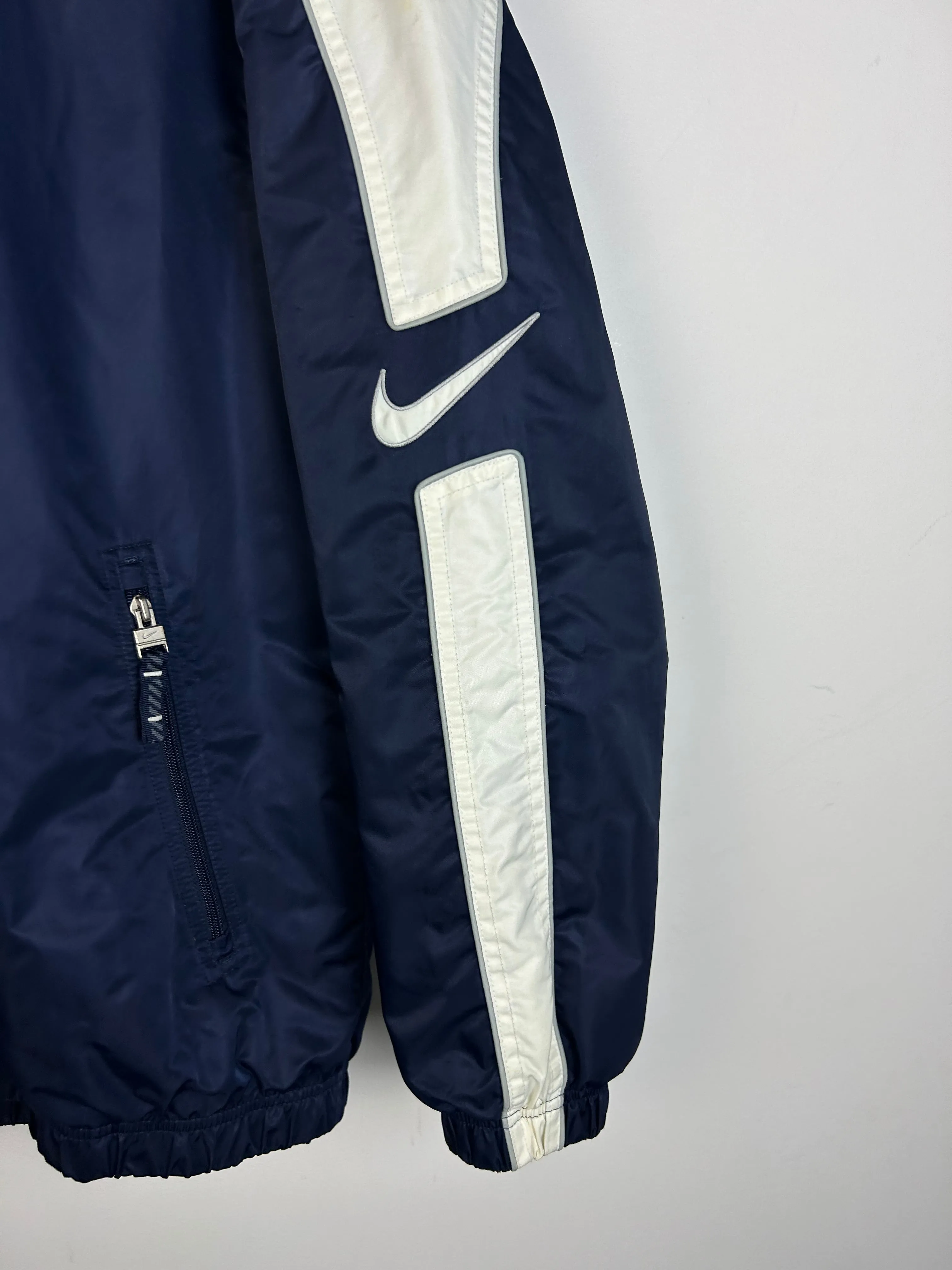 Vintage Y2K Nike Swoosh Navy Hooded Jacket