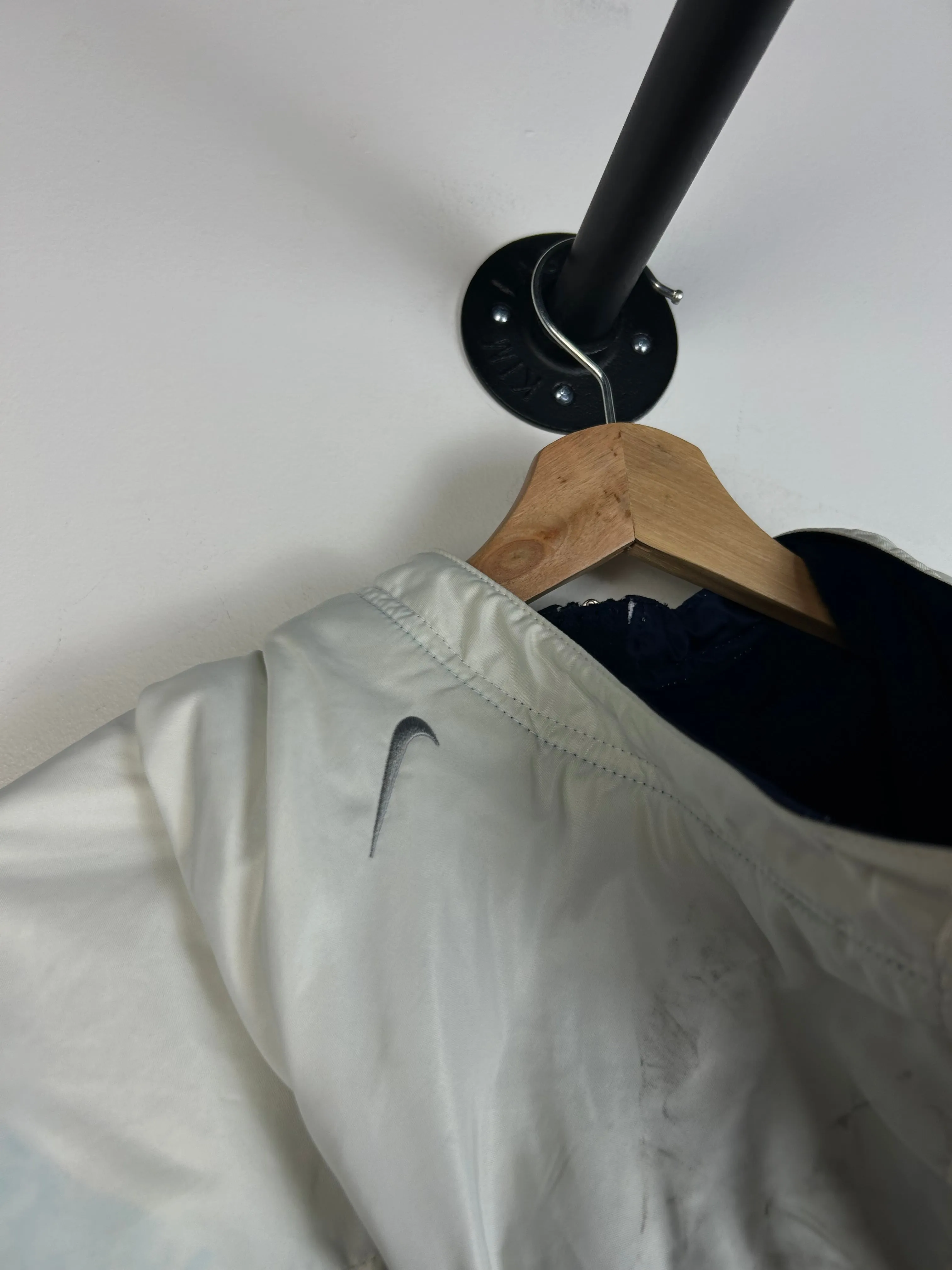 Vintage Y2K Nike Swoosh Navy Hooded Jacket