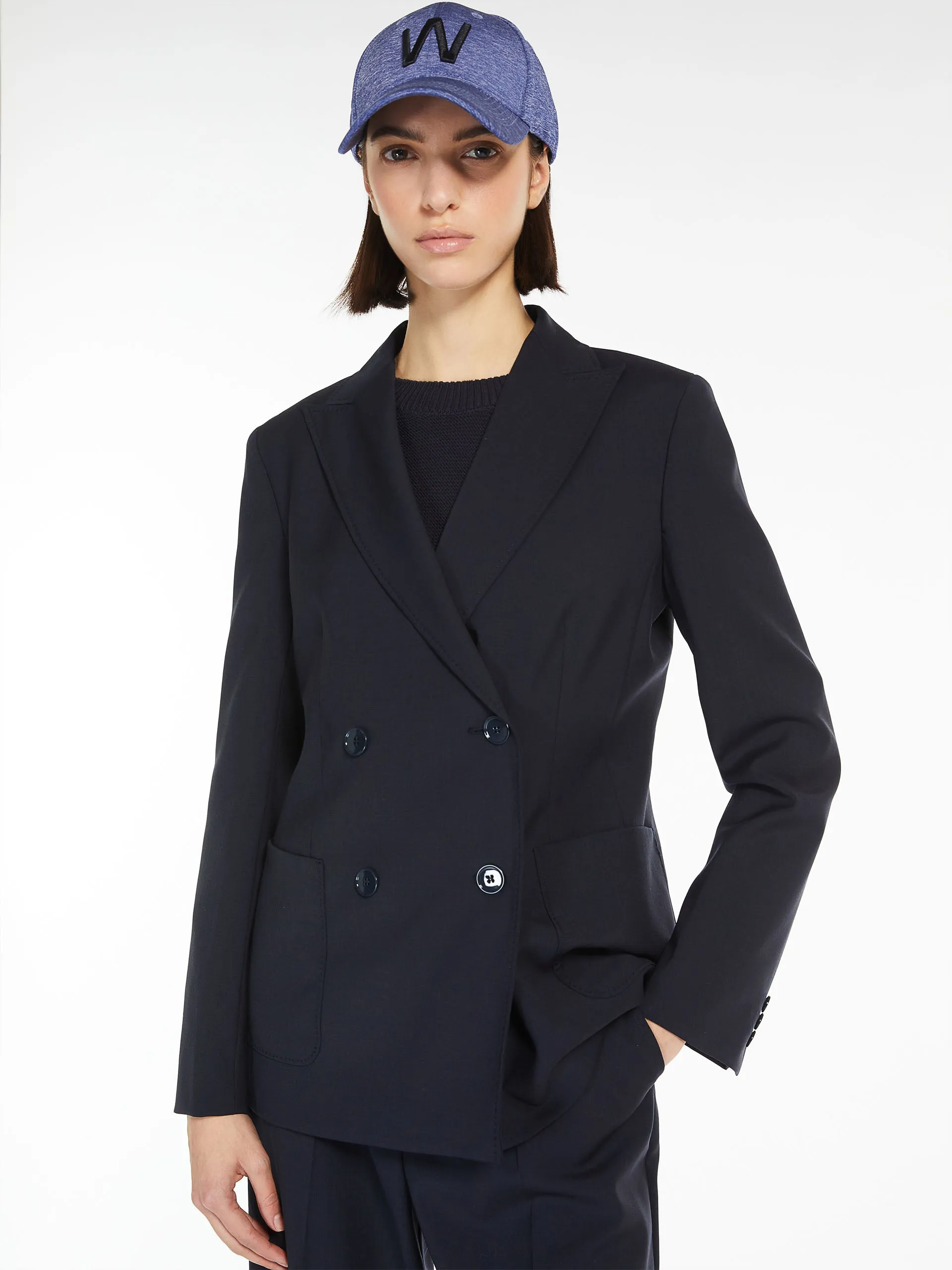 Weekend Max Mara Nervoso Blazer - Navy