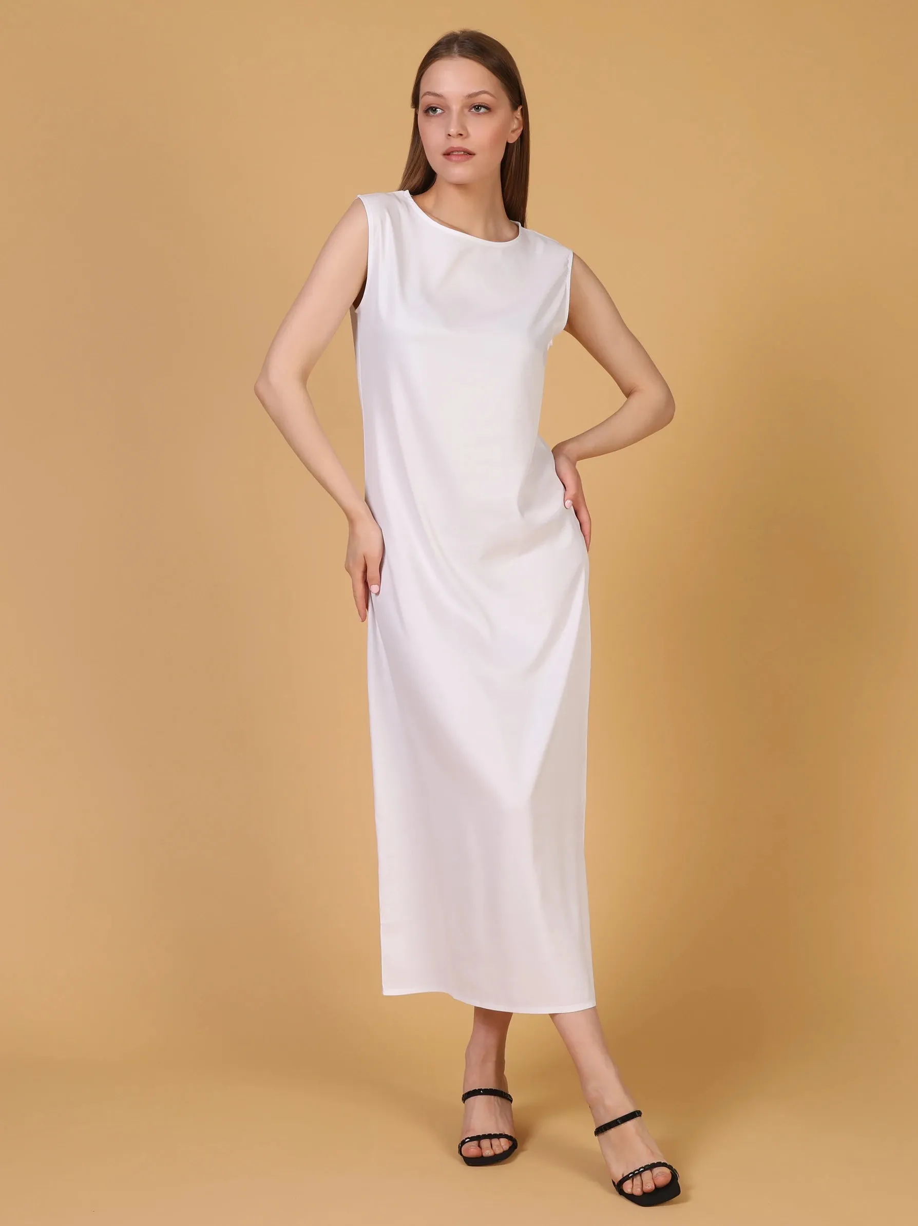 White Inner Slip Dress
