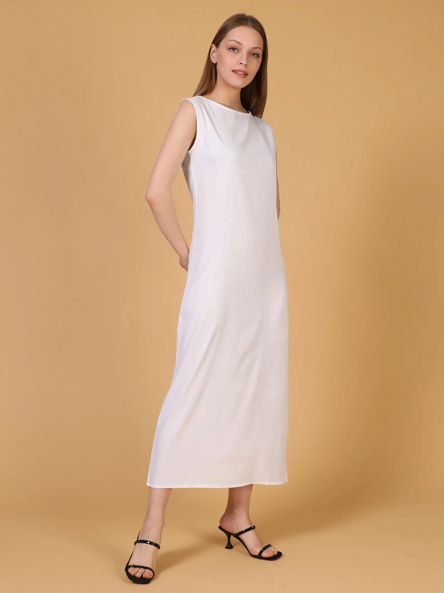 White Inner Slip Dress