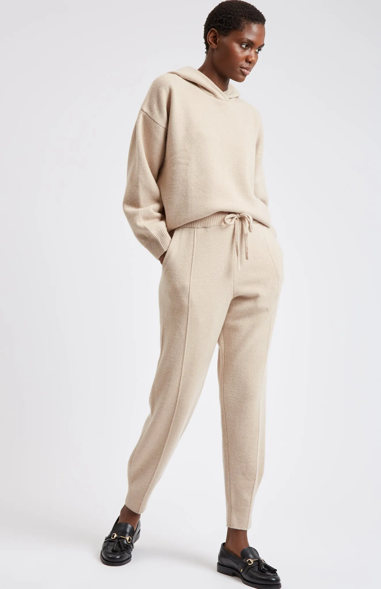 Women's Cashmere Blend Joggers In Honey