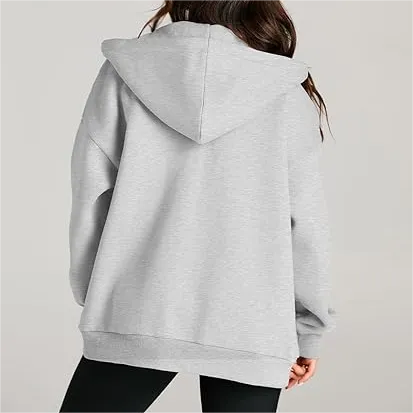 Women's Casual Drawstring Hoodie Jacket